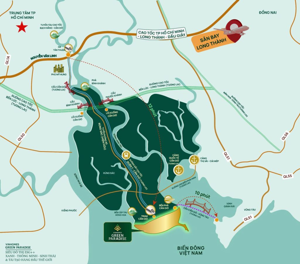 Vị trí Vinhomes Cần Giờ